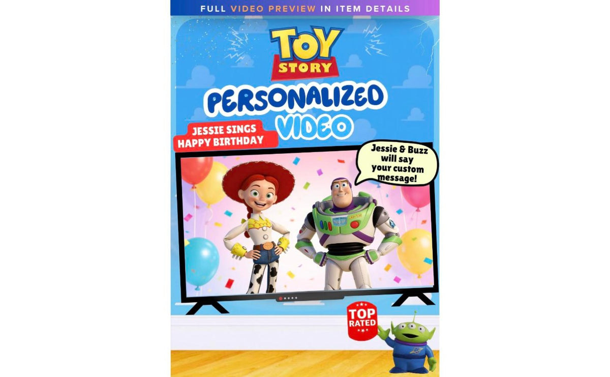 Toy Story Jessie & Buzz Custom Personalized Video Message
