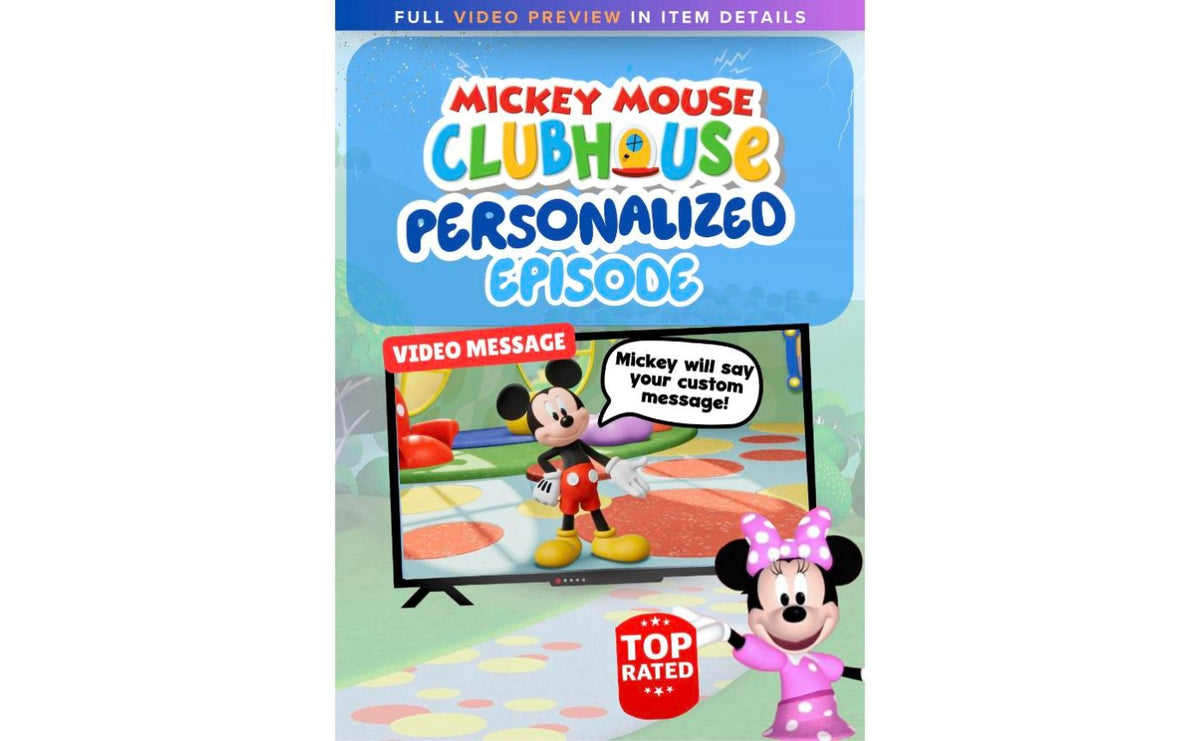 Mickey Mouse Custom Personalized Video Message