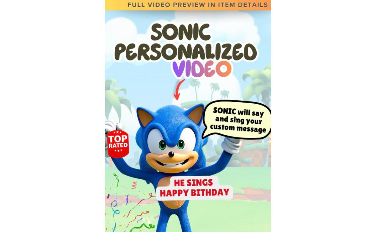 Sonic Custom Personalized Video Message
