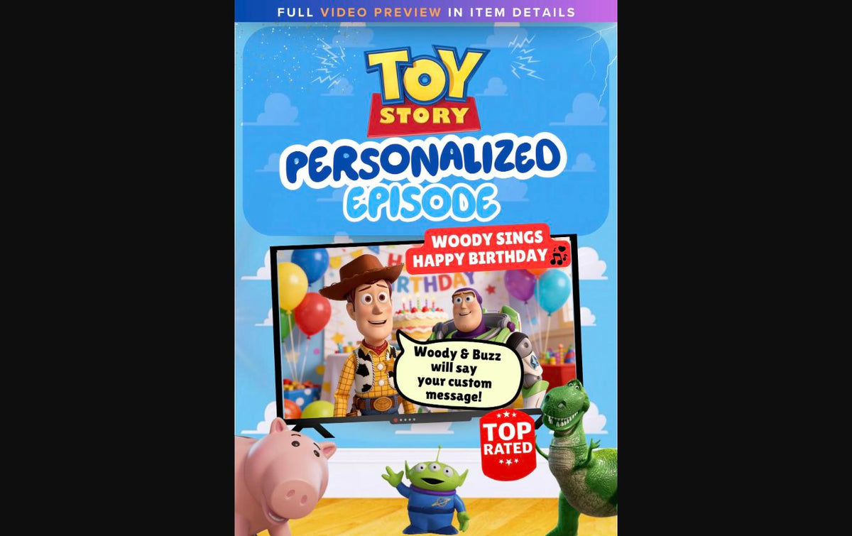 Toy Story Woody & Buzz Custom Personalized Video Message